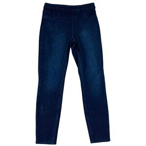Spanx Women's Jeans Jeggings L/G Dark Wash Skinny Cotton Blend Casual